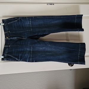 Cabi denim Size 12. Wide leg.  Ankle